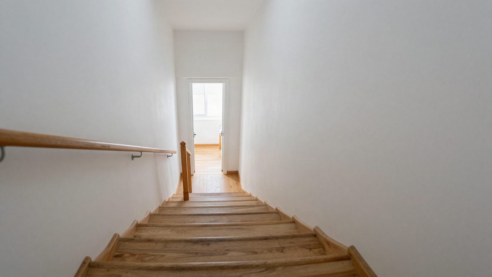 The staircase from the top, looking down