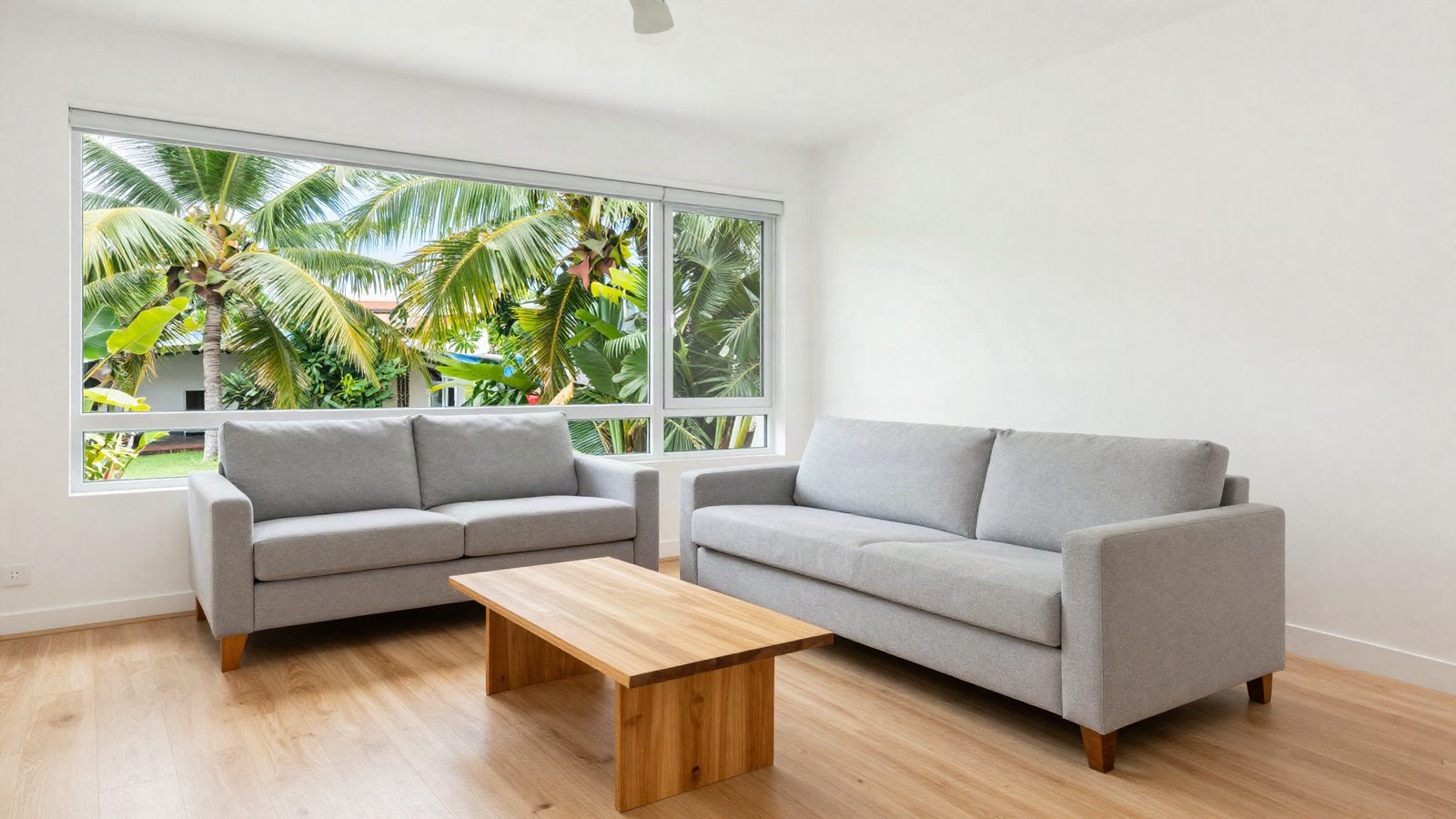 The living room, whole room in frame